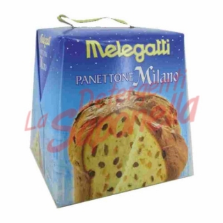 Panettone Melegatti Milano cu stafide si coji de portocale confiate 750 gr