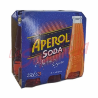 Aperitiv putin alcoolic Aperol Soda 6X125 ml