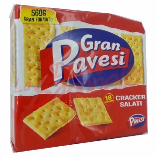Crackers Gran Pavesi sarati 560 gr-18 pachete