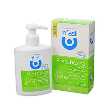  Detergent intim Infasil prospetime activa cu antibacterian natural 200 ml