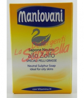 Sapun solid Mantovani neutru cu sulf si vitamina H pentru piele grasa 100 gr