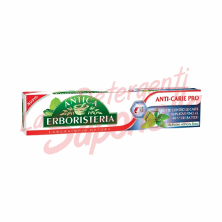 Pasta de dinti Antica Erboristeria anti-carie cu bi-fluor activ si cimbru 75 ml