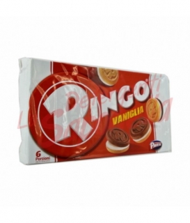 Biscuiti Ringo umpluti cu crema de vanilie 330 gr-6 portii cu cate 6 biscuiti