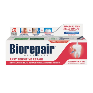 Pasta de dinti Biorepair "Reparare rapida pentru dinti sensibili" 75 ml
