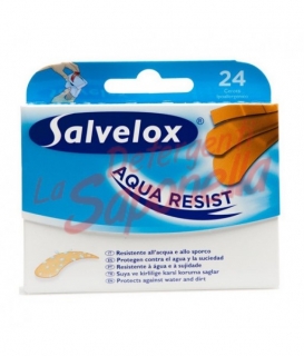 Plasturi Salvelox rezistenti la apa hipoalergenici-24bucati