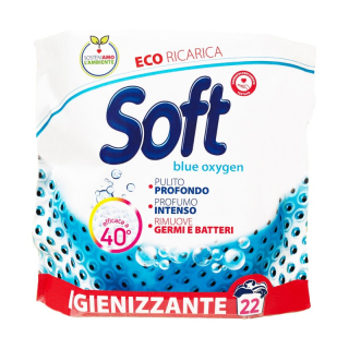 Detergent Soft pulbere blue oxygen 1.100 kg- 22spalari