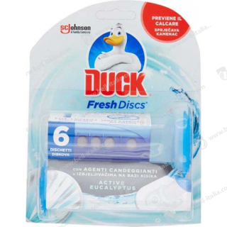 Odorizant gel wc Duck Fresh Discs cu eucalipt 6 discuri-36 ml