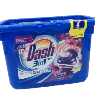 Detergent pernute Dash 3in1 lavanda 377 g 15 spalari