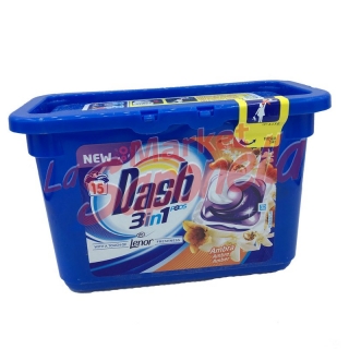 Detergent pernute Dash 3in1-ambra 376 g 15 spalari