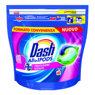 Detergent Dash pernute all in 1 protectie tesaturi 49 buc 1234.8gr