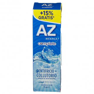 Pasta de dinti Az Ricerca Complete 2 in 1 cu apa de gura 75 ml