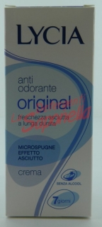 Antiperspirant crema Lycia original 30 ml