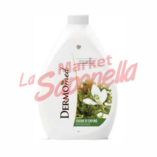 Sapun lichid rezerva cu musc alb Dermomed – 300 ml